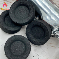 FireMax Charbons Instantanés pour Encens Allumage Rapide Charbons de Bois 22mm-60mm Rond Noir pour Chicha