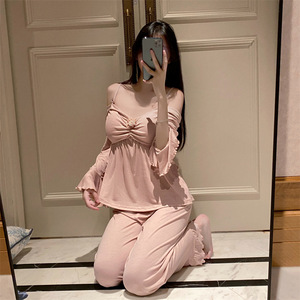 Sexy Long Sleeve Halter Neck and Padded <b>Suspender</b> Pajamas <b>Set</b> Hot Sell Smooth Sleeveless <b>3</b>-<b>piece</b> Bra <b>Set</b> - Product Image 3