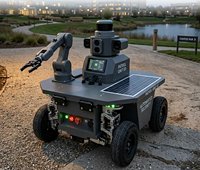 Châssis de robot robuste Senfar SFLZ800 4WS 4WD avec suspension indépendante multi-liens, capacité de 200 kg, braquage zéro pour AGV AMR et logistique sur site