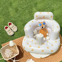 Offre Spéciale : Siège Gonflable pour Bébé avec Pompe Intégrée, Fauteuil de Soutien Dorsal pour Nourrisson, Canapé de Maintien pour Bébé, Chaise pour Tout-petit