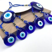 Ornements en verre turc Œil bleu, Œil de diable, Pendentif de bijoux DIY, Décoration murale pour la maison et les gîtes