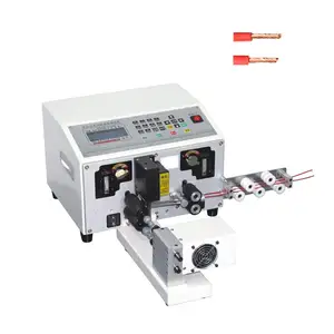 Electronic wire peeling machine with twisting multi core wire stripper two cords flat cables cut and strip equipment