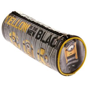 Estuche para lápices Minions, amarillo, es el nuevo material escolar con cremallera cilíndrica negra - Product Image 1