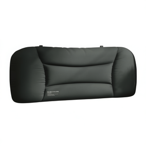 Cojín para cabecera Milessa de 39.4 pulgadas, de tela, para lectura, almohada de descanso para cama, gris, rectangular, diseño sólido - Product Image 1