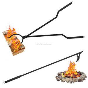 28 Inch Heavy Duty Firewood Tools <strong>Fire</strong> Tongs <strong>Set</strong> Portable <strong>Fire</strong> <strong>Poker</strong> and Log Grabber <strong>Set</strong> for Fireplace and Camping <strong>Fire</strong> Pit Use - Product Image 1