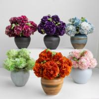 Lovebay Décoration de mariage à domicile, fleurs de table préservées, hortensia préservé longue durée dans un vase, hortensia naturel pour la Saint-Valentin