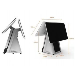 Hệ thống máy tính tiền POS màn hình kép 15.6 inch cảm ứng điện dung tích hợp máy in - Product Image 1