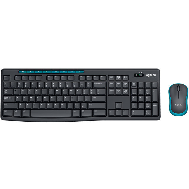 MK275 Wireless Keyboard and Mouse Set for Laptop USB Home Office Use