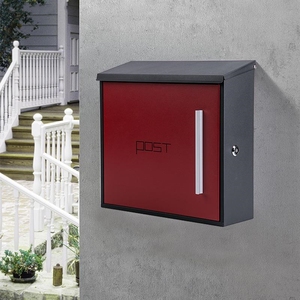 Boîtes <span class=keywords><strong>aux</strong></span> <span class=keywords><strong>lettres</strong></span> en acier pour la maison, le jardin, la cour, boîte <span class=keywords><strong>aux</strong></span> <span class=keywords><strong>lettres</strong></span> murale en métal avec clé - Product Image 6