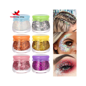 Mixed Procurement Low Price 6 Colors Mix Cosmetic Chunky <b>Glitter</b> <b>Gel</b> for Face Body <b>Hair</b> <b>Glitter</b> Mixed With Clear Glue - Product Image 3