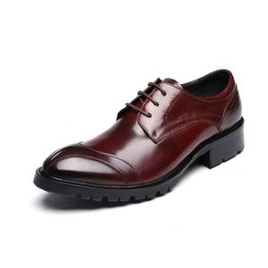 Chaussures de marche en cuir de vachette avec doublure anti-transpirante, embout renforcé, bout pointu, soutien de la voûte plantaire, imperméables, chaussures habillées pour hommes - Product Image 4