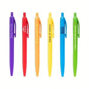 Wholesale <b>Multiple</b> <b>Color</b> Plastic Retractable Promotional <b>Pen</b> Cheap Custom Advertisement Bulk Logo Gift Ballpoint <b>Pens</b> - Product Image 6