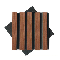 Panneau Acoustique à Lattes en MDF et Fibre de Polyester, Isolation Phonique pour Studio à Domicile et Auditorium, Suppression du Bruit, Texturé