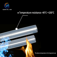 Tuyau en silicone transparent de qualité alimentaire sur mesure, vulcanisé au platine, inodore, flexible, résistant aux hautes températures (-40~+200°C), ISO9001