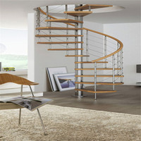 Vente en gros Escalier en colimaçon Nouvel arrivage Escalier intérieur Décoration de villa personnalisée Garde-corps élégant de fantaisie