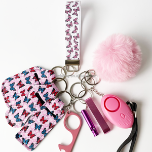 Juego <span class=keywords><strong>de</strong></span> llaveros <span class=keywords><strong>de</strong></span> autodefensa para mujer, conjunto <span class=keywords><strong>de</strong></span> 9 piezas, pulsera <span class=keywords><strong>de</strong></span> cuero <span class=keywords><strong>de</strong></span> vaca, llavero <span class=keywords><strong>de</strong></span> defensa personal - Product Image 5