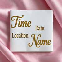 Nouvelles Serviettes en Papier Personnalisées Élégantes et Jetables, Thème Mariage Premium, pour Fêtes de Mariage et Usage Quotidien à Table
