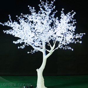 TOPREX DECOR <span class=keywords><strong>Arbre</strong></span> à fleurs artificiel LED coloré et changeant de couleur, <span class=keywords><strong>2m</strong></span>, 3m, 4m, 5m, pour l'extérieur, idéal pour les fêtes et les festivals - Product Image 2