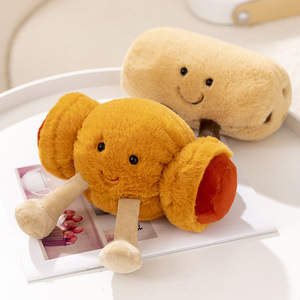 Merlocool Lindo Llavero <span class=keywords><strong>de</strong></span> Peluche con Forma <span class=keywords><strong>de</strong></span> Pan <span class=keywords><strong>de</strong></span> Dibujos Animados, Croissant, Baguette, Pretzel, Juguete Suave <span class=keywords><strong>de</strong></span> Peluche, Regalo para Niñas - Product Image 4