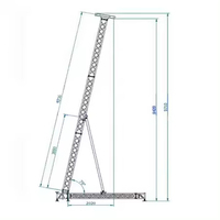 Soporte de elevación de armazón de altavoz de matriz de línea vertical de aluminio de China