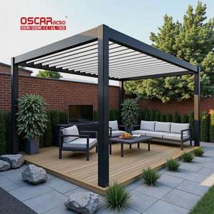 أم مع شرفة سقف فناء في الهواء الطلق سقف فناء حديقة شرفة سقف لوفيرد الفناء في الهواء الطلق العريشة الألومنيوم - Product Image 3