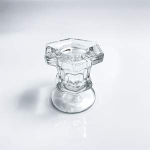 Lilin lancip kaca bening 2.<span class=keywords><strong>3</strong></span> ", dudukan Votive <span class=keywords><strong>3</strong></span>/4" dekorasi rumah lilin lancip elegan Natal - Product Image 1