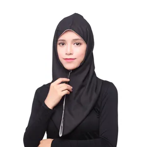 New design malaysia premium chiffon neck cover instant hijab ready to wear plain chiffon hijab scarf