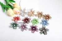 Kristal Berlian 3D Bentuk Bunga, Rhinestone Flatback untuk Berbagai Kegunaan pada Seni Kuku, Tas, Sepatu & Pakaian - Perlengkapan Kerajinan DIY