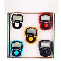 Mini compteur de doigts de style anneau avec compteur de pointage LED compteur musulman Tasbeeh tasbih