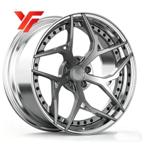 Jantes directionnelles personnalisées à 5 branches 5x112 5x120 5x114.3 5x130 pour voitures de course et de sport Mercedes-Benz BMW AUDI Corvette Ferrari