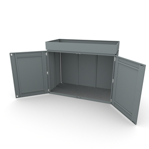 Armário de Armazenamento para Garagem em Aço Galvanizado de Alta Qualidade 1.5mm com Vaso Superior Removível, Design Personalizável e Acabamento em Pó - Product Image 3