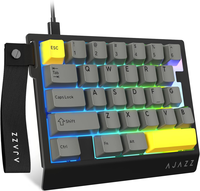 Clavier de jeu RVB filaire à une main AJAZZ AK029 OEM à échange à chaud, 29 touches, taux de polling HI-FI 8000 Hz, interrupteur magnétique RT 0,01 mm