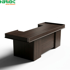 Mostrador de Caja Metálico Verde, Escritorio para Cajero, Mesa de Recepción para Escuela u Oficina - Product Image 4