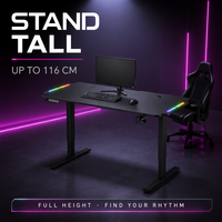 Bureau intelligent AOR à hauteur réglable, à moteur unique, électrique, pour le télétravail, bureau assis-debout, mobilier ergonomique, vente en gros d'usine