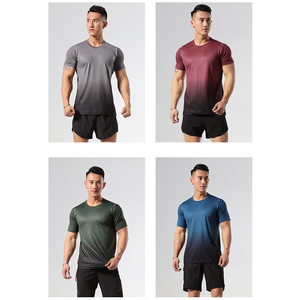 Camiseta Deportiva de Manga Corta para Hombre, Estampado de Puntos, Secado Rápido, Ecológica, Marca Gradient Gym, Estilo Japonés, Promocional, Dryfit, Supima - Product Image 5