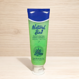 Pasta Dental Natural Sin Flúor para Dientes Sensibles, Extracto de Agave, Blanqueadora, Aliento Fresco, Menta y Lima, Cuidado Bucal Diario, 100g - Product Image 2