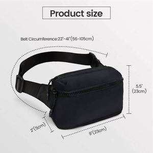 Free Sample Custom Fashion Waterproof Waist Bag Crossbody with Adjustable Strap High-capacity Waist Packs for Running - Product Image 2