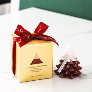 Bougie parfumée créative en forme <span class=keywords><strong>de</strong></span> <span class=keywords><strong>sapin</strong></span> <span class=keywords><strong>de</strong></span> Noël, bougie Fleur Glacée, bougie artisanale sans logo pour décoration d'ambiance et cadeau - Product Image 2