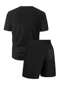 Survêtement décontracté en coton à manches courtes pour garçon, vêtements d'été pour enfants - Product Image 2