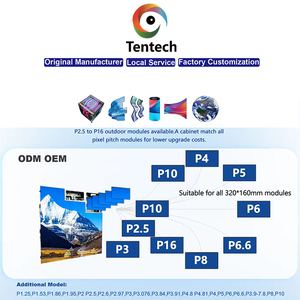 Tentech Pantallas Videotron Digital Signage Advertising Video <b>Wall</b> <b>Display</b> Led Screens for Outdoor Indoor Outdoor P3.91 Full - Product Image 5