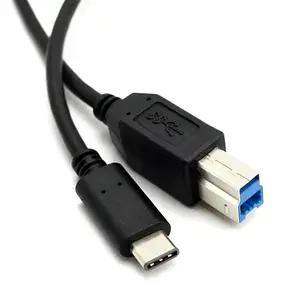 USB Data Sync yazıcı kablosu fabrika OEM 3.0 USB tipi C USB tipi B yazıcı kablosu desteği OTG bilgisayar/yazıcı