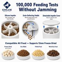 Distributeur automatique d'aliments pour animaux de compagnie 7L WiFi double bande intelligent anti-brouillage avec double bol, bouteille en PP, étanche et écran LCD pour chats et chiens