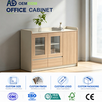 Meuble de rangement bas avec design pliable, écologique, facile à assembler, durable et moderne pour les espaces de travail commerciaux et les villas