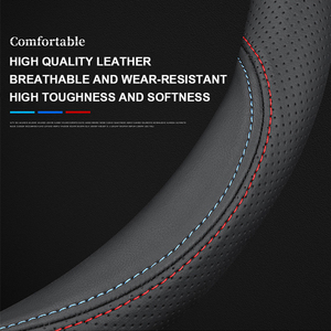 Funda de cuero para <span class=keywords><strong>volante</strong></span> de coche, antideslizante, para <span class=keywords><strong>Suzuki</strong></span> S-Cross Swift Sport SX4 <span class=keywords><strong>Vitara</strong></span> Jimny Grand-<span class=keywords><strong>Vitara</strong></span> Baleno Ciaz Celerio Sw - Product Image 2