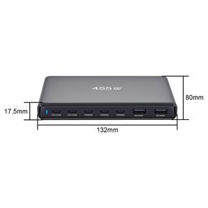 GaN Wall Charger Station PD 455W USB Hub Charging Desktop Macbook Pro iPad Phones Charging Station Brick PD Laptop pour <span class=keywords><strong>iPhone</strong></span> 16 - Product Image 6