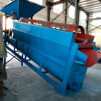 Mesin penyaringan pasir Trommel layar Drum GTS-1225 GTS-1530 30 50 100 Tph untuk kerikil emas penyerap Ore di Kamerun