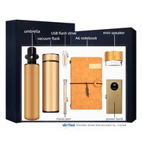 Penjualan laris Retro A6 Notebook dan pena Power Bank kombinasi hadiah bisnis pernikahan tamu terbaru Set barang promosi Premium