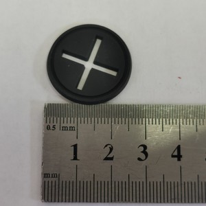 Juke Plastics Factory PVC Headphone Jack Cover 2.5cm Black Round <b>Cable</b> Hole Plug For Clothing And Home Textiles - Product Image 3