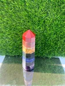Handcrafted 7 Chakra Amethyst <b>Crystal</b> Tower Natural Gemstone Energy Generator <b>for</b> Reiki <b>Crystal</b> <b>Craft</b> Other <b>Crystal</b> <b>Crafts</b> - Product Image 4