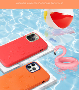 Funda con ranura para tarjeta para <span class=keywords><strong>iPhone</strong></span> 13 pro max, carcasa de teléfono móvil de alta calidad a prueba de golpes de TPU PC de silicona con recubrimiento de goma - Product Image 6